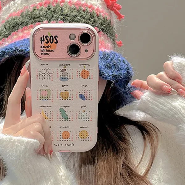 Iphone Cases*Boogzel Clothing 2024 Calendar iPhone Case Pink