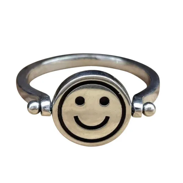 Anxiety Rings|Rings*Boogzel Clothing 2 Moods Anxiety Reversible Ring Silver