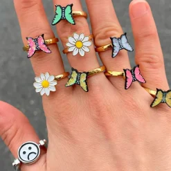 Anxiety Rings|Rings*Boogzel Clothing 2 Moods Anxiety Reversible Ring Silver