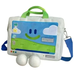 Bags & Purses*Boogzel Clothing 2.0 Windows XP Embroidery Handbag White/green