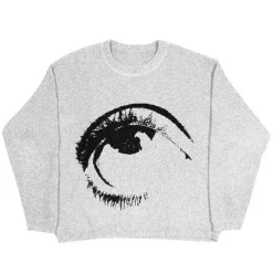 Mens|Sweaters*Boogzel Clothing Aesthetic Eye Sweater Grey