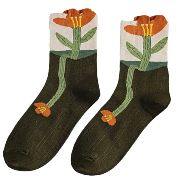Socks*Boogzel Clothing Aesthetic Flower Socks
