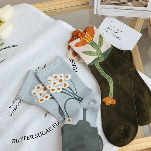 Socks*Boogzel Clothing Aesthetic Flower Socks