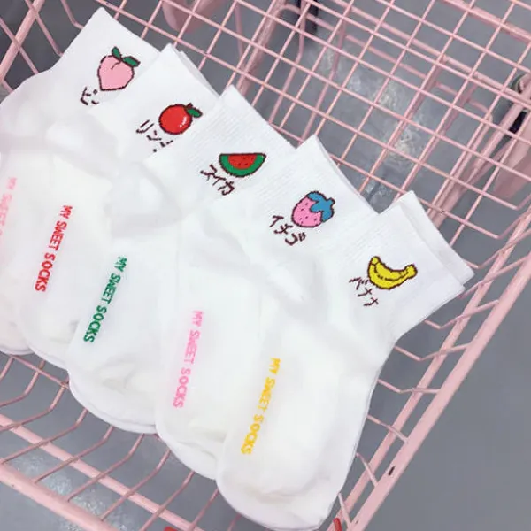 Socks*Boogzel Clothing Aesthetic Fruits Socks