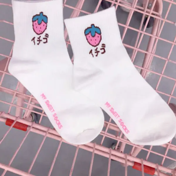 Socks*Boogzel Clothing Aesthetic Fruits Socks