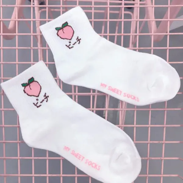 Socks*Boogzel Clothing Aesthetic Fruits Socks