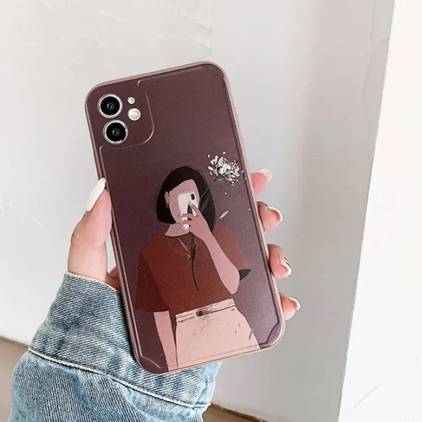 Iphone Cases*Boogzel Clothing Aesthetic Girl iPhone Case Brown