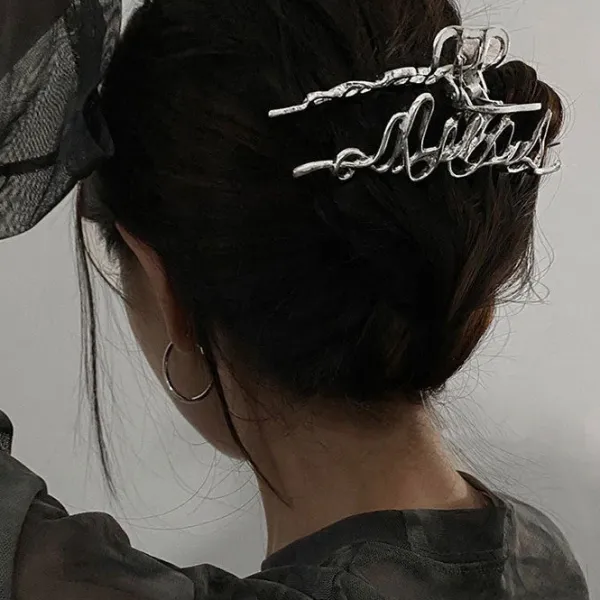 Hair Accessories*Boogzel Clothing Aesthetic Hair Claw Silver