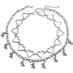 Necklaces & Chokers*Boogzel Clothing Aesthetic Layered Chain Necklace