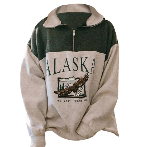 Sweatshirts*Boogzel Clothing Alaska Zip Up Sweatshirt