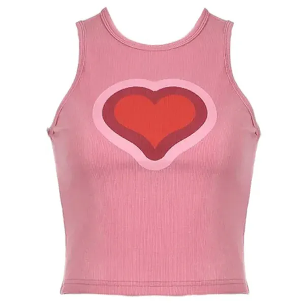 Y2K Tops|Crop Tops*Boogzel Clothing All You Need Is Love Tank Top Pink