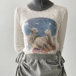 Long Sleeve Tops*Boogzel Clothing Alpaca Ribbed Long Sleeve Top