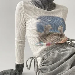 Long Sleeve Tops*Boogzel Clothing Alpaca Ribbed Long Sleeve Top