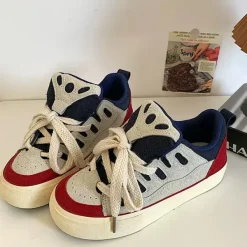Mad|Aesthetic Sneakers*Boogzel Clothing American Dream Skater Sneakers Red/blue