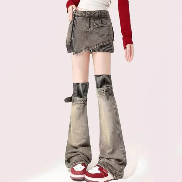Skirts*Boogzel Clothing American Dream Skirt & Leg Warmers Set Green