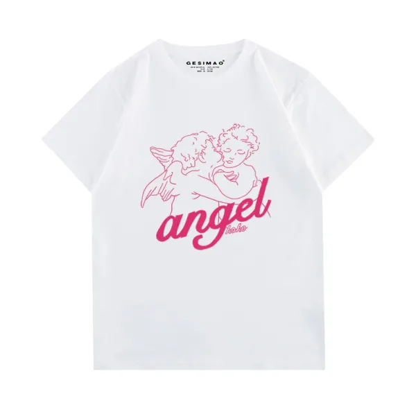 Aesthetic T-Shirts & Graphic Tees*Boogzel Clothing Angel T-Shirt Pink