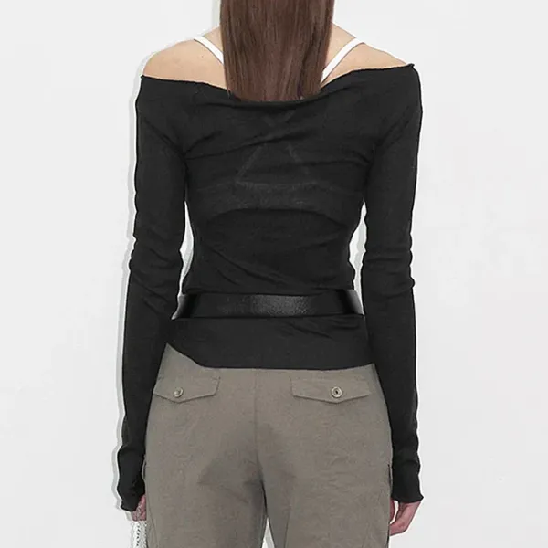 Long Sleeve Tops*Boogzel Clothing Angel Wings Long Sleeve Top Black