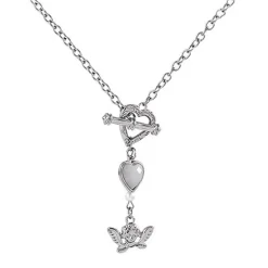 Necklaces & Chokers*Boogzel Clothing Angelcore Aesthetic Chain Necklace Silver