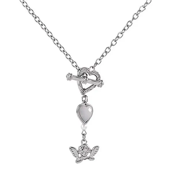 Necklaces & Chokers*Boogzel Clothing Angelcore Aesthetic Chain Necklace Silver