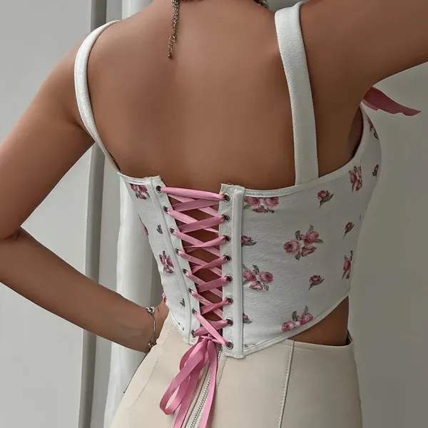 Corset Tops*Boogzel Clothing Angelcore Bow Straps Corset