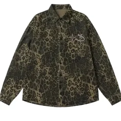 Coats & Jackets*Boogzel Clothing Animal Attraction Leopard Oversized Jacket Brown
