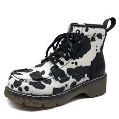 Mad|Boots / Platform Boots*Boogzel Clothing Animal Behavior Boots Black/white