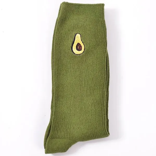 Socks*Boogzel Clothing Antisocial Avocado Socks Green