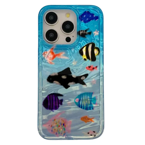 Iphone Cases*Boogzel Clothing Aquaria Fishes iPhone Case Blue