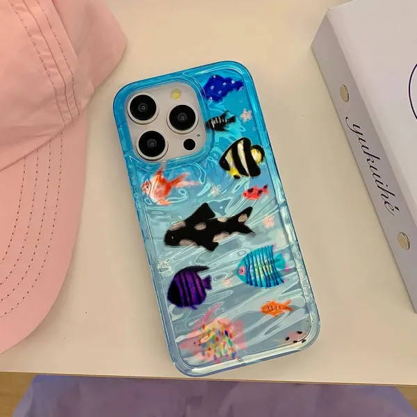 Iphone Cases*Boogzel Clothing Aquaria Fishes iPhone Case Blue