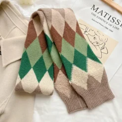 Other*Boogzel Clothing Argyle Pattern Scarf