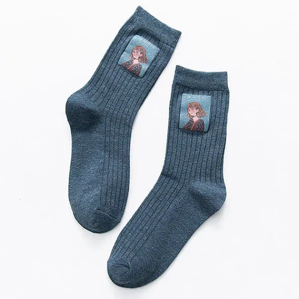 Socks*Boogzel Clothing Artsy Aesthetic Girl Socks