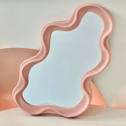 Aesthetic Mirrors|Aesthetic Room Decor*Boogzel Clothing Asymmetrical Aesthetic Wavy Mirror