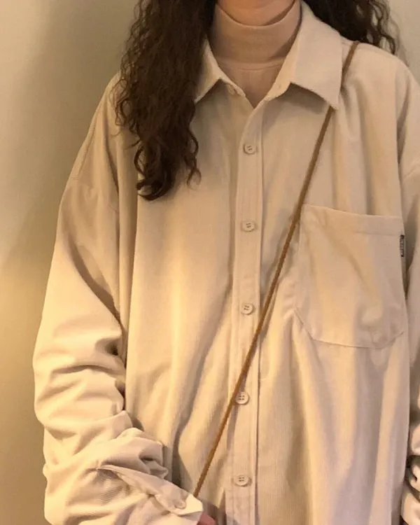 Long Sleeve Tops*Boogzel Clothing Autumn Colors Cord Shirt