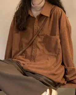 Long Sleeve Tops*Boogzel Clothing Autumn Colors Cord Shirt