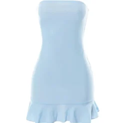 Dresses & Rompers*Boogzel Clothing Baby Off Shoulder Mini Dress Blue