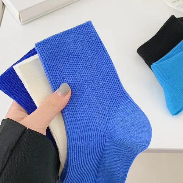 Socks*Boogzel Clothing Baby Blue Ribbed Socks