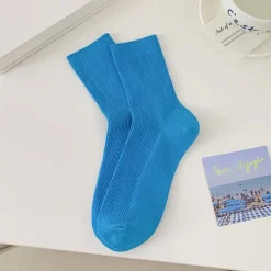 Socks*Boogzel Clothing Baby Blue Ribbed Socks