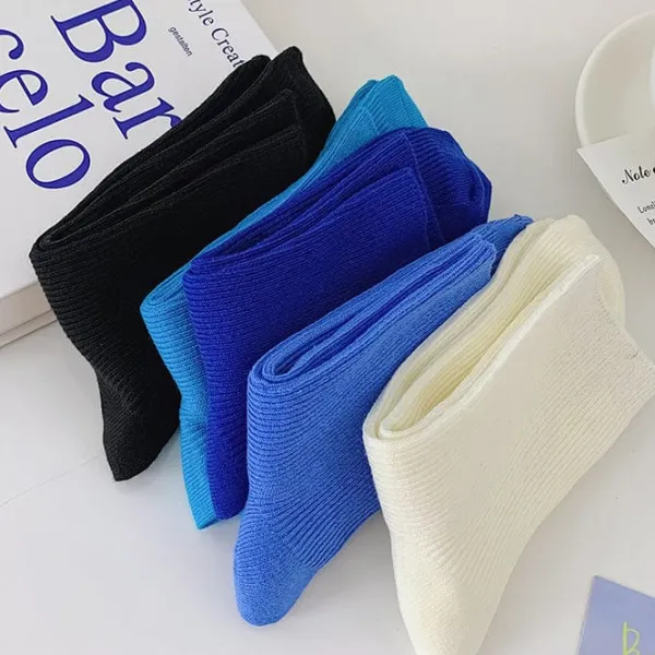 Socks*Boogzel Clothing Baby Blue Ribbed Socks