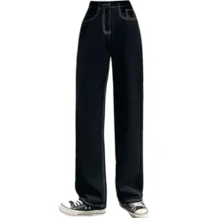 Jeans*Boogzel Clothing Baby Lies Wide Jeans Black
