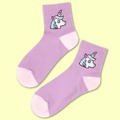 Socks*Boogzel Clothing Baby Unicorn Socks Purple