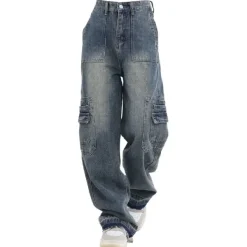Jeans*Boogzel Clothing Bad Advice Cargo Jeans Blue