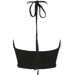 Crop Tops*Boogzel Clothing Bad Manners Heart Halter Top Black