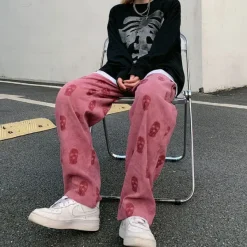 Pants & Trousers*Boogzel Clothing Balaclava Print Wide Leg Pants