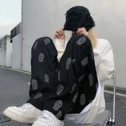 Pants & Trousers*Boogzel Clothing Balaclava Print Wide Leg Pants