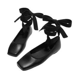 Classics*Boogzel Clothing Ballet Class Cross-Strap Flats