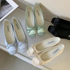 Classics*Boogzel Clothing Ballet Core Bow Flats