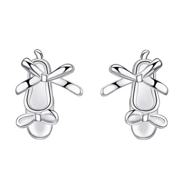 Earrings*Boogzel Clothing Balletcore Aesthetic Stud Earrings Silver