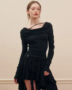 Skirts*Boogzel Clothing Balletcore Asymmetrical Mid Skirt