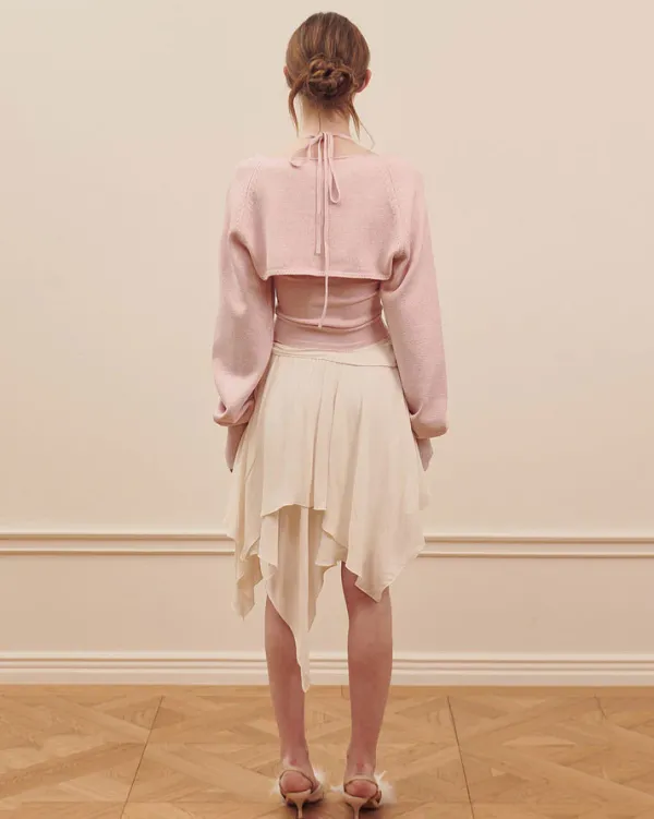 Skirts*Boogzel Clothing Balletcore Asymmetrical Mid Skirt