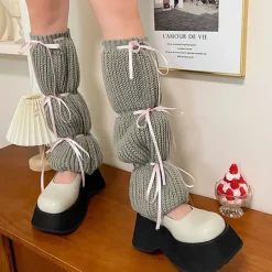 Other*Boogzel Clothing Balletcore Bows Leg Warmers